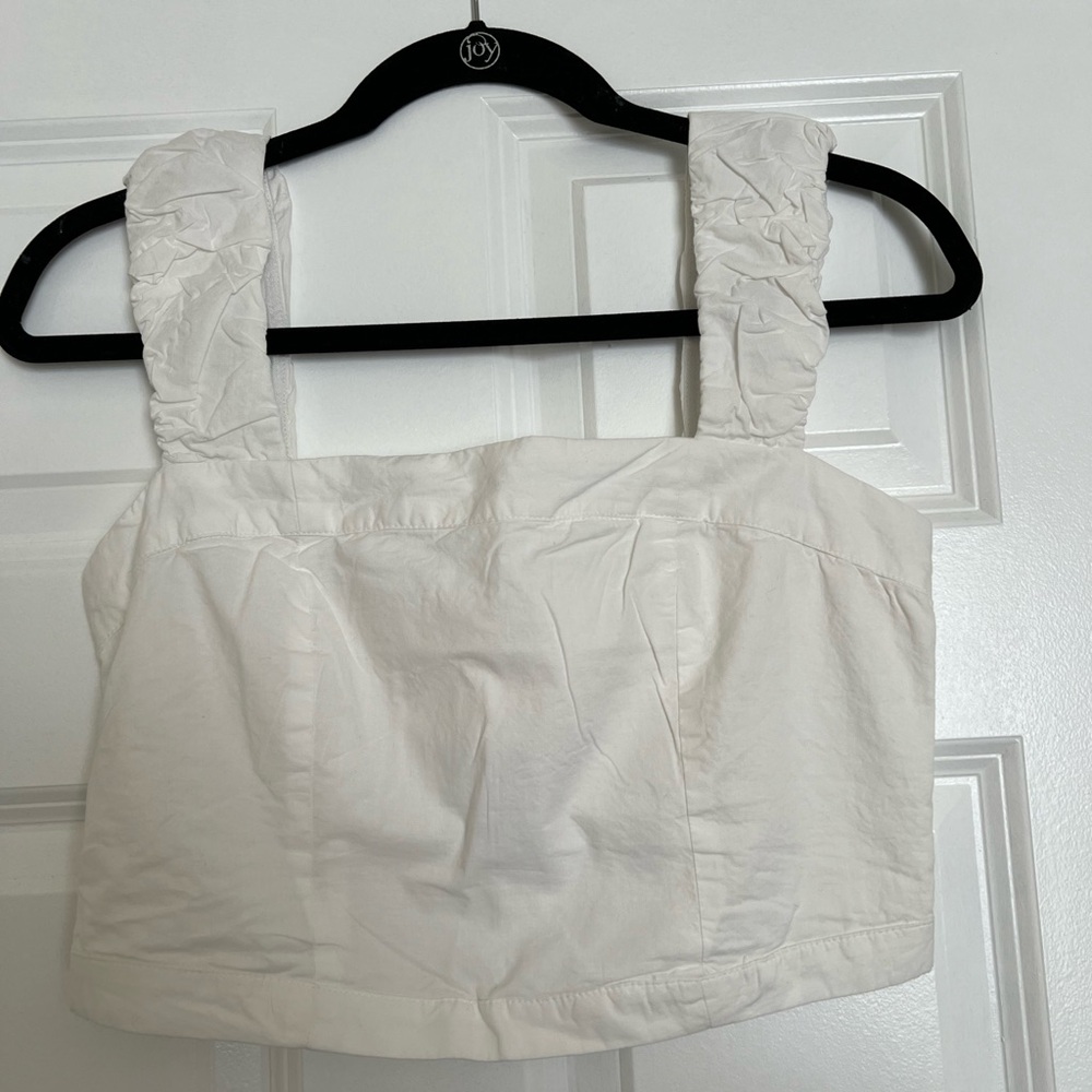 Free People white crop top